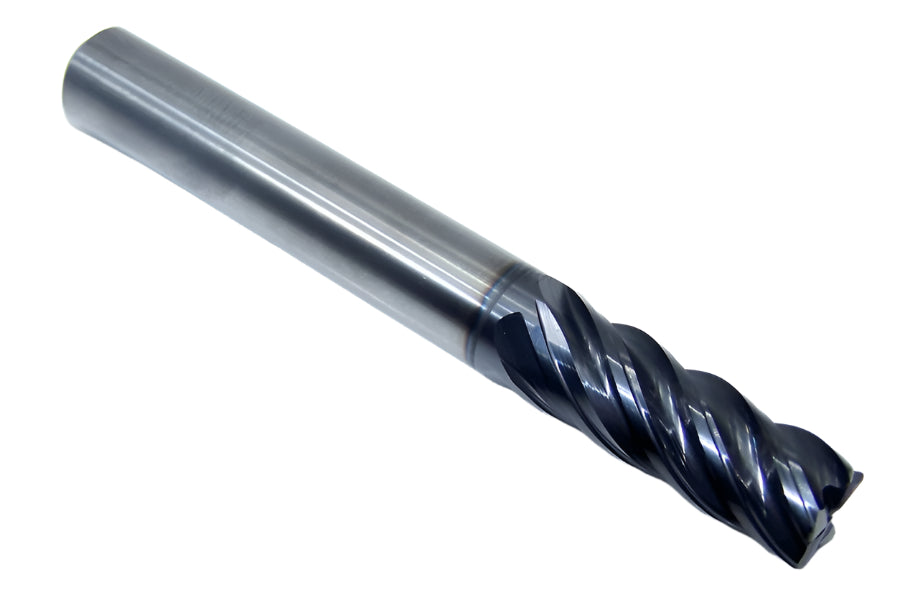 EMI43916 YG1 3/8" Carbide 5 Flute End Mill TitaNox Power HPC for Hard Materials .030" Radius .375" Diameter 1.00" Flute 3.00" Length .375" Shank