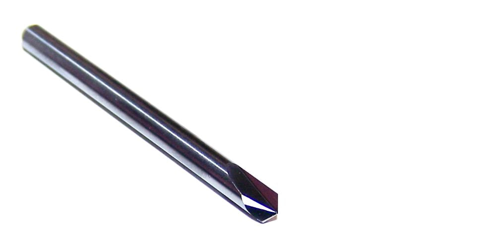 CARBIDE 2 FLUTE CHAMFER MILL 118° 1/8" (.125") from Kyocera Microtools CM-118.036