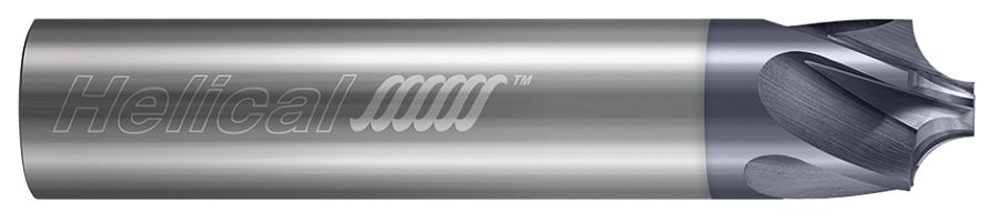 87647 Helical solutions .020" Radius Carbide 3 Flute Corner Rounding End Mill APlus Coated.075" Pilot Diameter 1.50" Length .125" Shank
