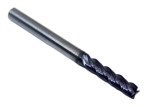 HP441-1250 OSG 1/8" Carbide End Mill 4 Flute SQ TiAlN Coated .1250" Diameter .500" Flute 1.50 Length .125" Shank
