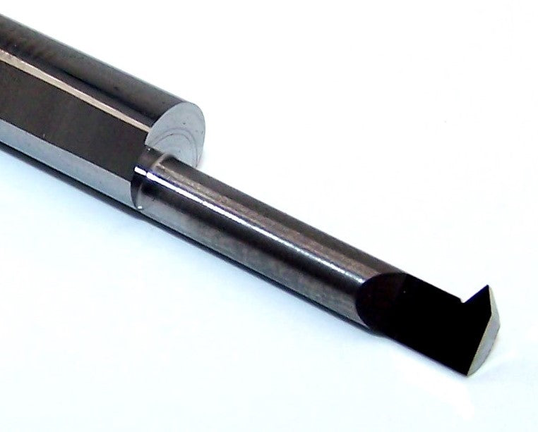 IT-180750 Micro100 0.180" Carbide Threading Bar 0.202" Min Bore Dia. 0.750" Max Depth 14-56 TPI 0.040" Projection 2.5" Length 0.2500" Shank