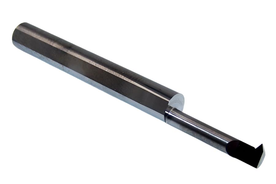IT-180750 Micro100 0.180" Carbide Threading Bar 0.202" Min Bore Dia. 0.750" Max Depth 14-56 TPI 0.040" Projection 2.5" Length 0.2500" Shank