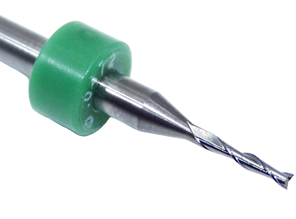 KTTSFAI047223502R Kemmer 1.20mm Carbide 2 Flute End Mill PCB Fishtail .0472" Diameter .235" Flute 1.50" Length .125" Shank