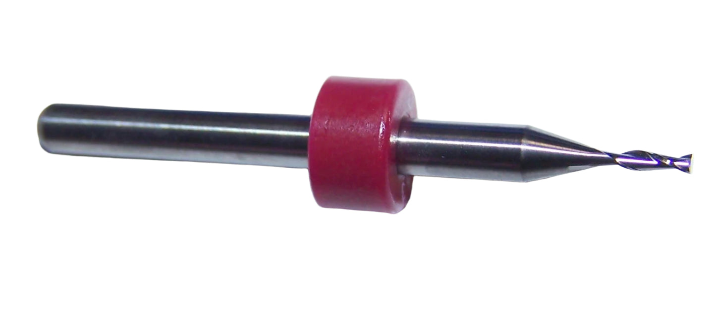 KTTSUAI045315703R Kemmer 1.15mm Carbide 2 Flute End Mill PCB .0453" Diameter .157" Flute 1.50" Length .125" Shank