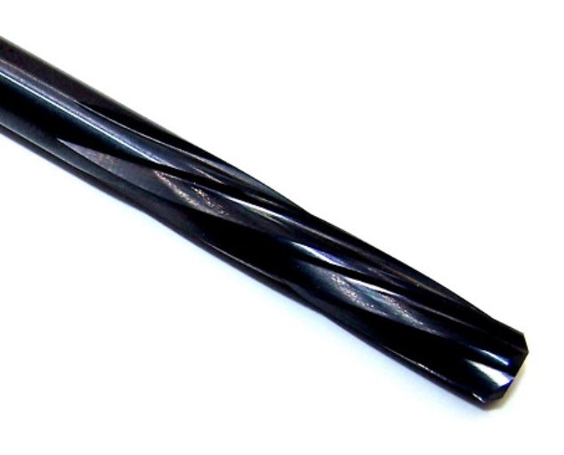 MR86-2358L1024 Kyocera 5.99mm Carbide 6 Flute Reamer ALTiN Coated 0.2358" Diameter 1.024" Flute 3.6614" Length 0.3150" Shank