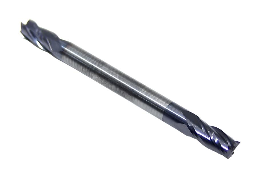 N89845 Niagara 1/8" Carbide 4 Flute End Mill Double End TiAlN .1250" Diameter .250" Flute 1.50" Length .125" Shank