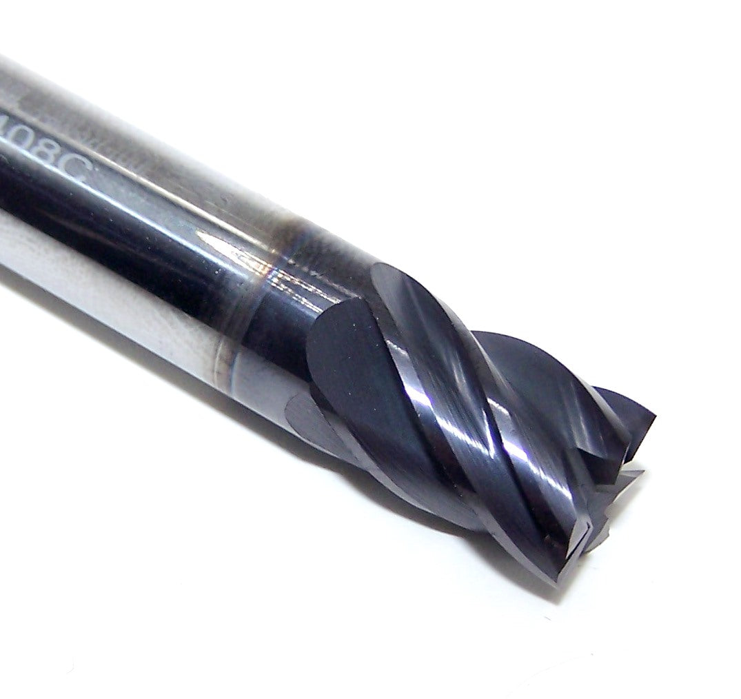 R62408C Destiny Tool 3/8" Carbide 6 Flute End Mill Square R6 Raptor TiAlN .375" Diameter 0.500" Flute 2.00" Length .375" Shank
