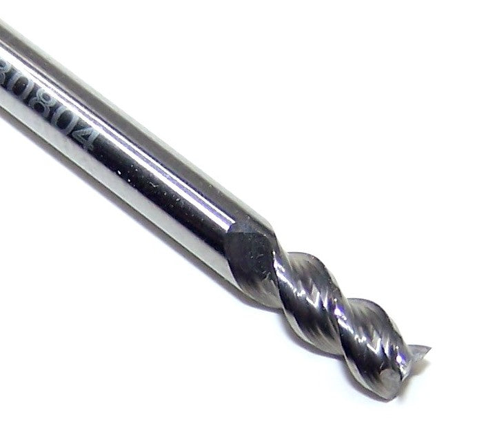 V30804 Destiny Tool 1/8" Carbide 3 Flute End Mill Viper SQ for Aluminum .125" Diameter .250" Flute 1.5" OAL
