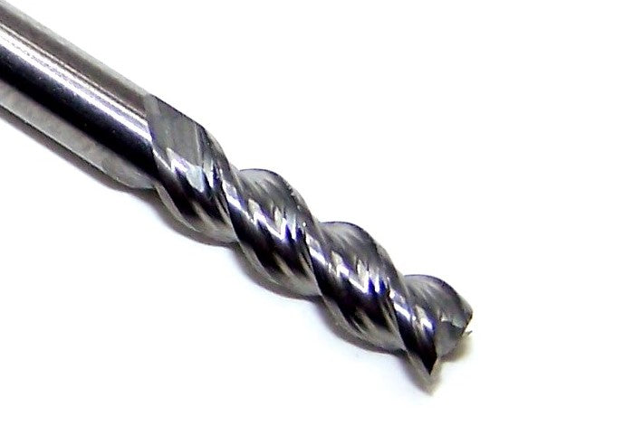 V30806 Destiny Tool 1/8" Carbide 3 Flute End Mill Viper SQ for Aluminum .125" Diameter .375" Flute 1.5" OAL