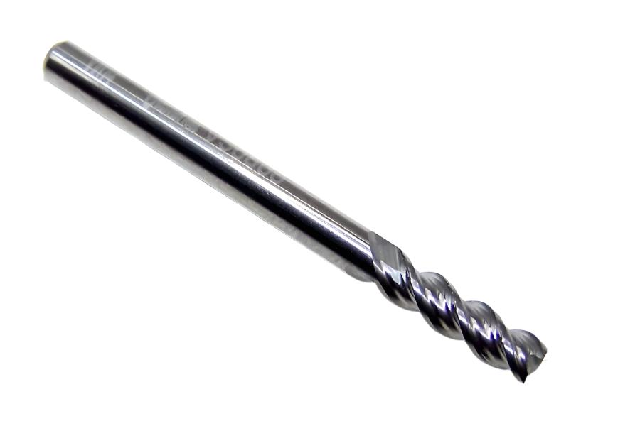 V30806 Destiny Tool 1/8" Carbide 3 Flute End Mill Viper SQ for Aluminum .125" Diameter .375" Flute 1.5" OAL