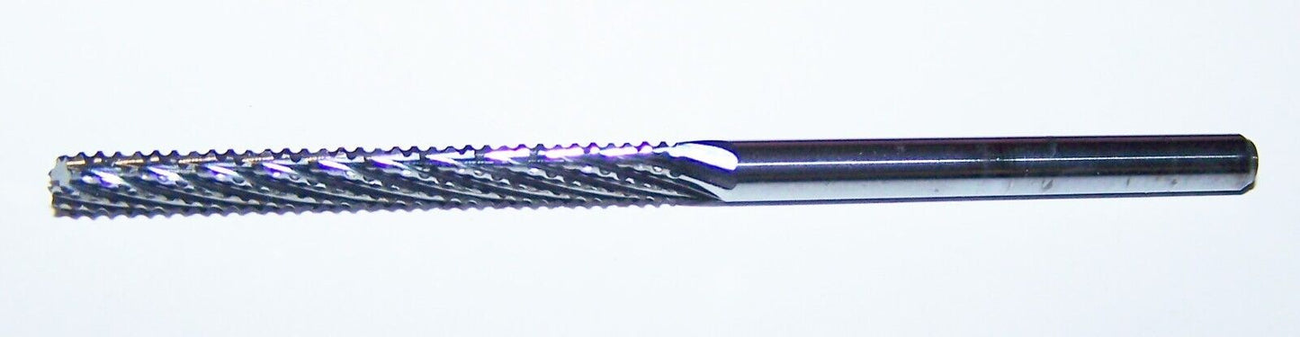 CHIPBREAKER CARBIDE ROUTER BURRS 1/8" (.1250") X-LONG KYOCERA 2390-1250.1180A