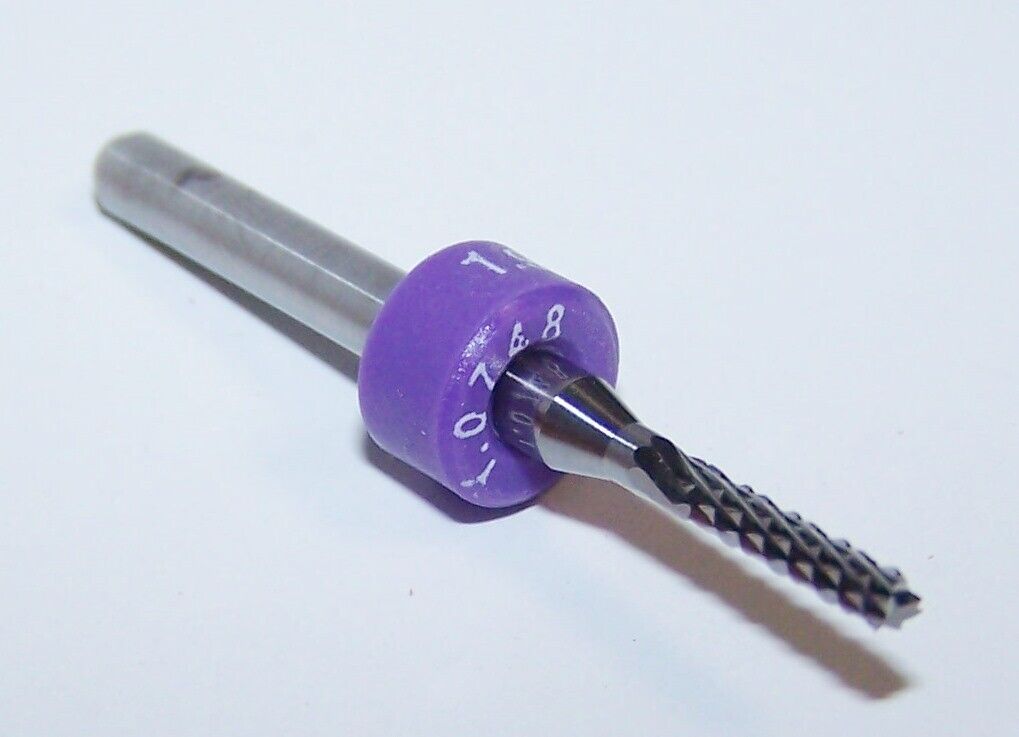 DIAMOND CUT CARBIDE ROUTER BURRS 1.90mm (.0748") FT W RINGS 2100.0748.315