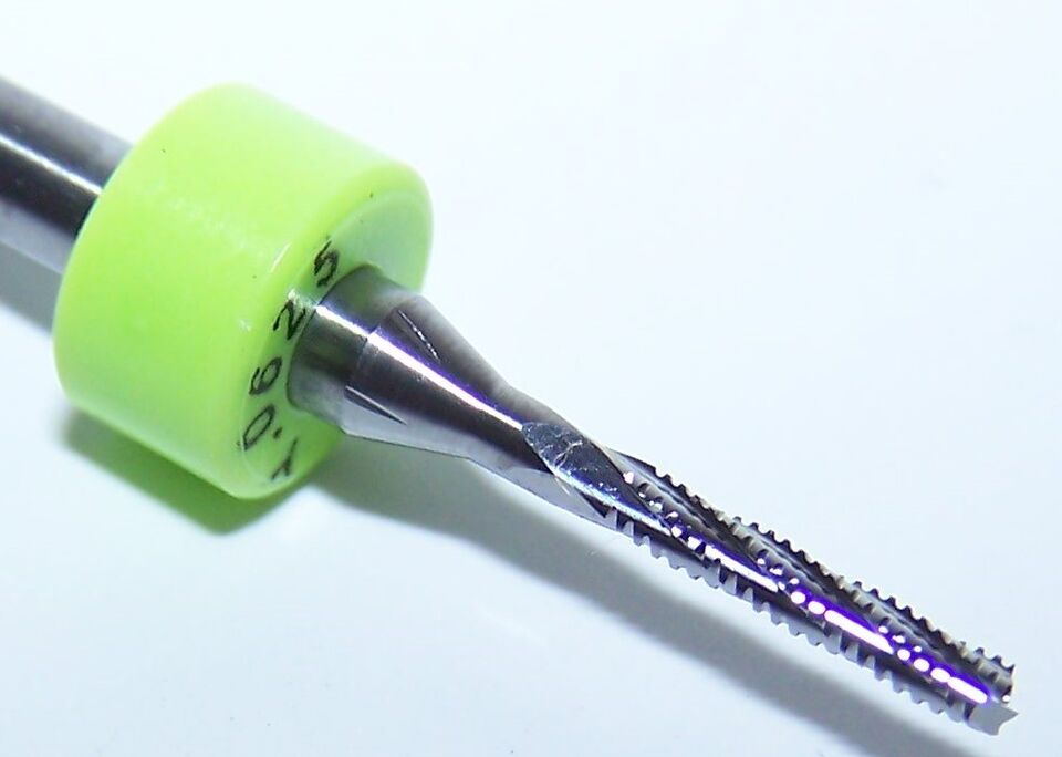 2300.0625.315 Kyocera 1/16" Carbide Chipbreaker Router Burr, Fishtail .0625" Diameter .315 Flute 1.50" Length .125" Shank