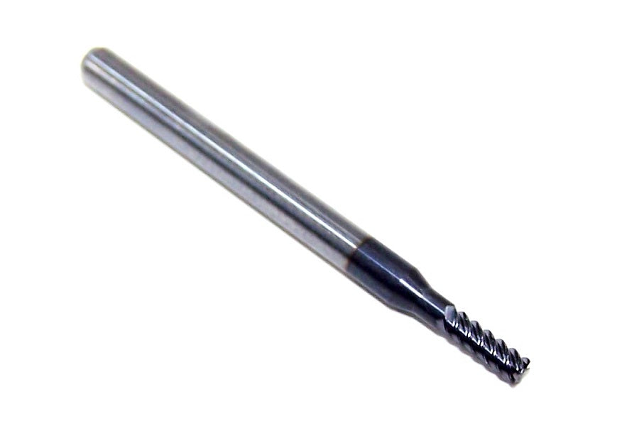 1905-0787L236R Kyocera 2.00mm Carbide 5 Flute End Mill for hard metals AlTiN Coated .0079" Radius .0787" Diameter .236" Flute  1.50" Length .1181" Shank