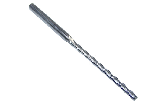 1710-0938.1400 Kyocera 3/32" Carbide 3 Flute End Mill 0.0938" Diameter 1.400" Flute 3.0" Length 0.125" Shank