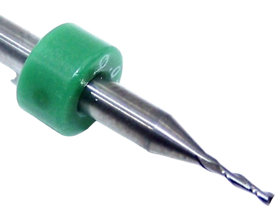 KTTSUAI039417503R Kemmer 1.00mm Carbide 2 Flute End Mill PCB .0394" Diameter .175" Flute 1.50" Length .125" Shank