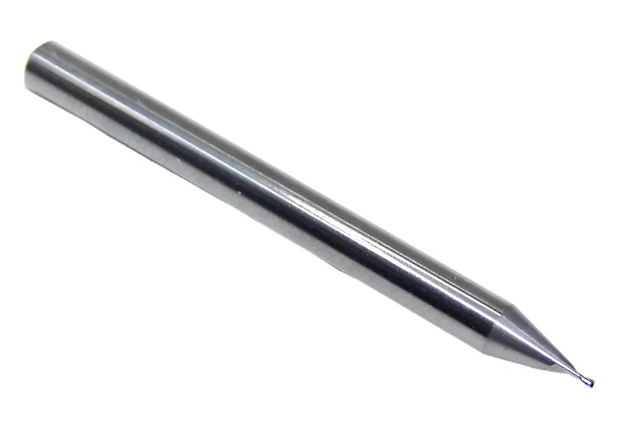 00316 Kyocera SGS #76 Carbide 2 Flute End Mill SQ .0200" Diameter .030" Flute 1.50" Length .125" Shank