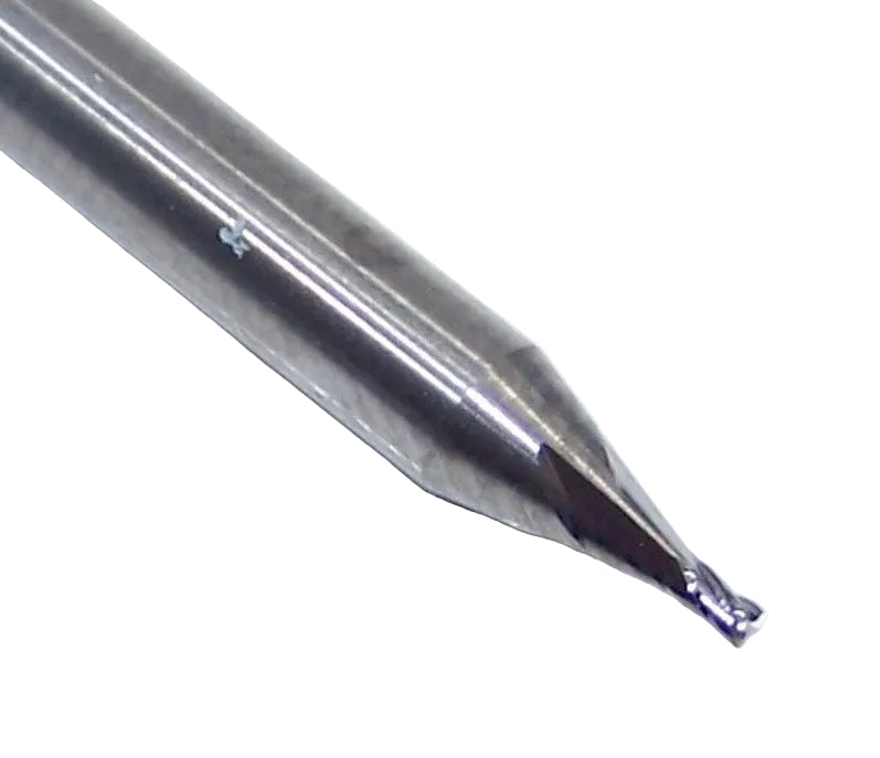 00400 Kyocera SGS .0330" Carbide 4 Flute End Mill SQ .0330" Diameter .060" Flute 1.50" Length .125" Shank