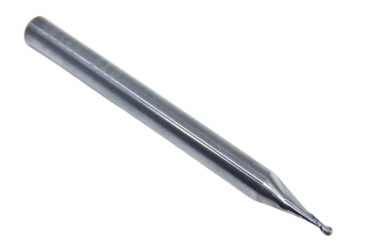 00472 Kyocera SGS .0340" Carbide 2 Flute End Mill Ball End .0340" Diameter .102" Flute 1.50" Length .125" Shank