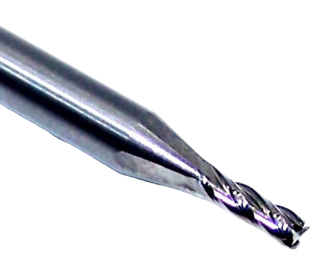 00570 Kyocera SGS 1/16" Carbide 4 Flute End Mill Square 0.0620" Diameter .186" Flute 1.50" Length .125" Shank