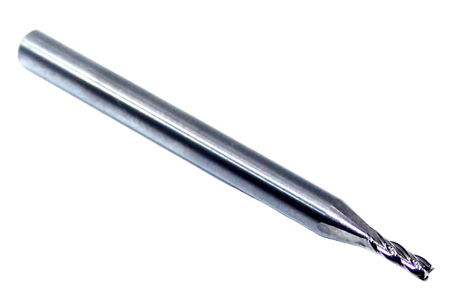 00570 Kyocera SGS 1/16" Carbide 4 Flute End Mill Square 0.0620" Diameter .186" Flute 1.50" Length .125" Shank