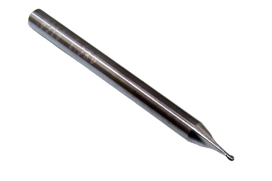 00695 Kyocera SGS 1/32" Carbide End Mill Stub Length Ball End .031" Diameter .047" Flute 1.50" Length .125" Shank