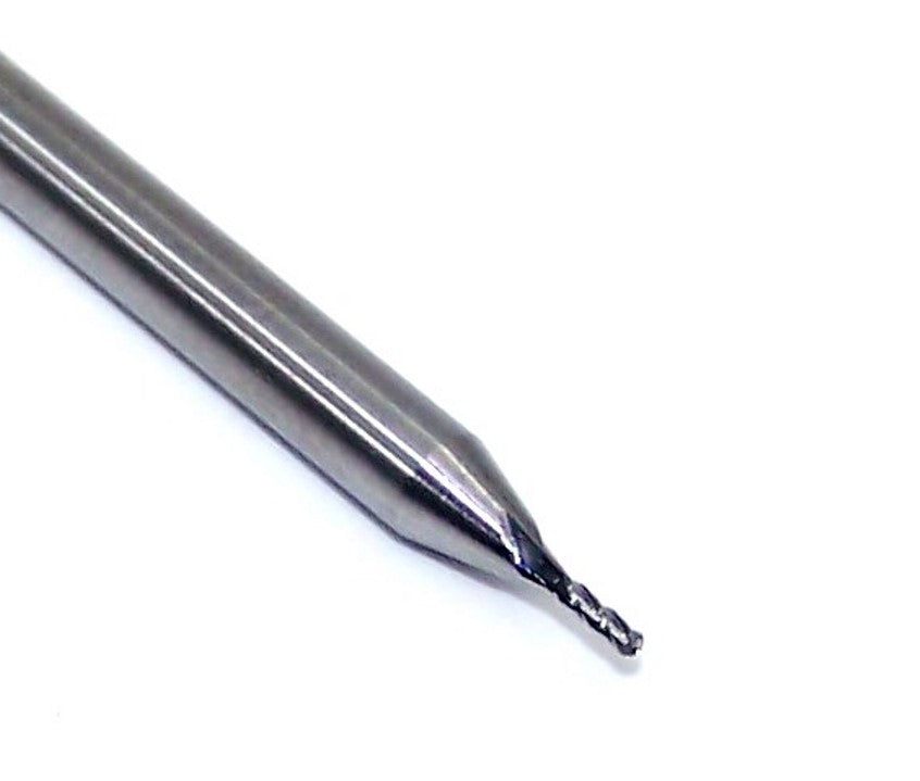 00908 Kyocera SGS 1/32" Carbide 4 Flute Ball End Mill  .031" Diameter .093" Flute 1.5" Length .125" Shank