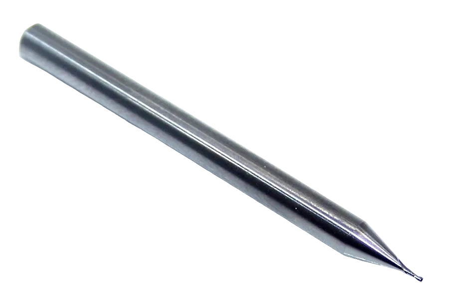 01825 Kyocera SGS 0.40mm Carbide Micro End Mill .0157" Diameter .0472" Flute 1.50" Length .1181" Shank