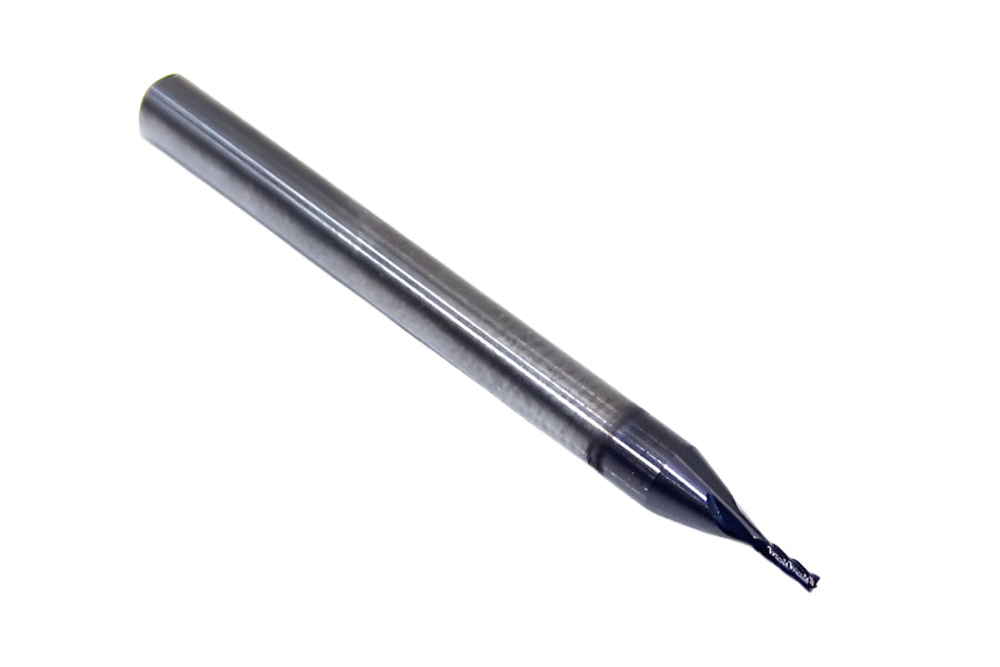 02338 Kyocera SGS 1/32" Carbide 4 Flute End Mill AlTiN Coated .031" Diameter .093" Flute 1.50" Length .125" Shank