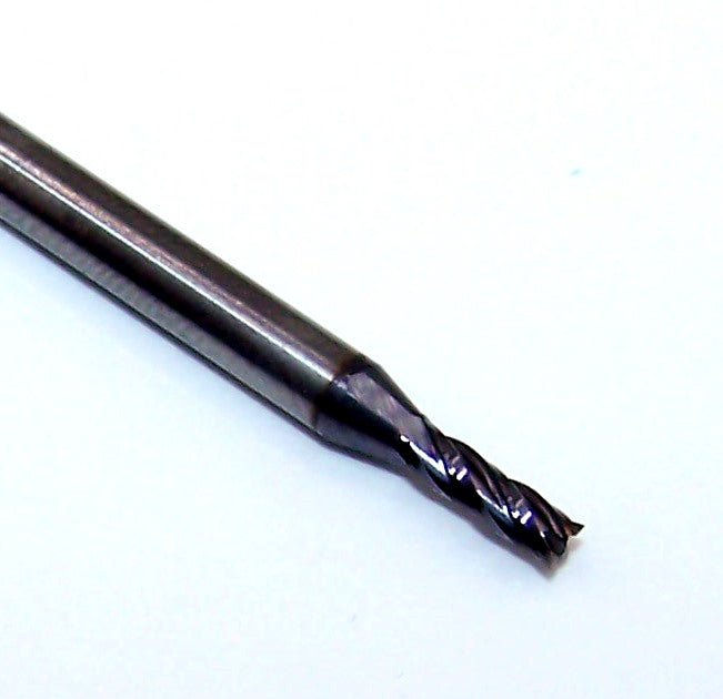 02493 Kyocera SGS 5/64"CARBIDE 4 Flute End Mill AlTiN  .0781" Diameter .234"Flute 1.50" OAL .125" Shank