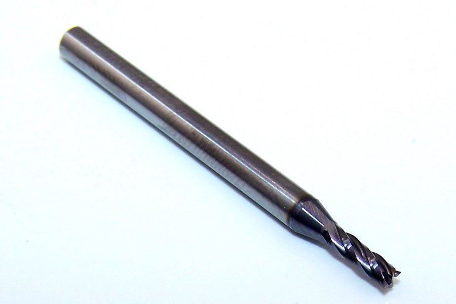 02493 Kyocera SGS 5/64"CARBIDE 4 Flute End Mill AlTiN  .0781" Diameter .234"Flute 1.50" OAL .125" Shank