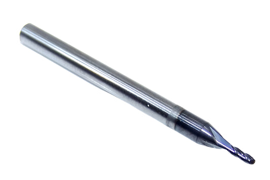 02612 Kyocera SGS 3/64" Carbide 4 Flute Ball End Mill AlTiN  .0470" Diameter .141" Flute 1.5" Length .125" Shank