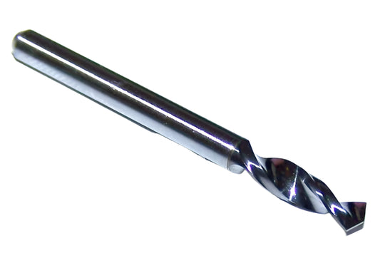 06070 Kyocera SGS 3.25mm Carbide Drill 2 FLUTE .1280" Diameter .500" Flute 1.50" Length .125" Shank 130° Point