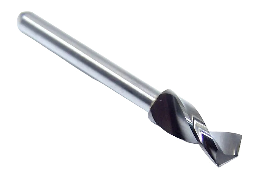 06139 Kyocera SGS 5.20mm Carbide Drill 2 Flute .2047" Diameter .500" Flute 1.50" Length .125" Shank 130° Point