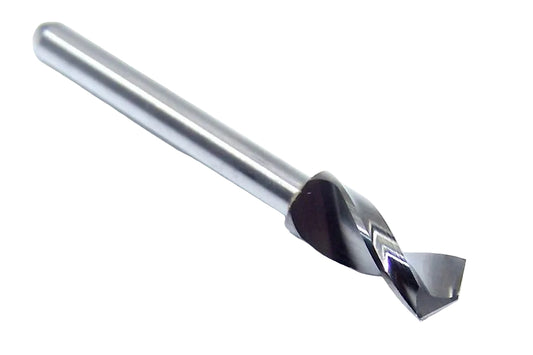 06139 Kyocera SGS 5.20mm Carbide Drill 2 Flute .2047" Diameter .500" Flute 1.50" Length .125" Shank 130° Point