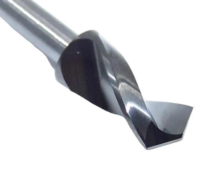 06155 Kyocera SGS 5.75mm Carbide Drill 2 Flute .2264" Diameter .500" Flute 1.50" Length .125" Shank 130° Point