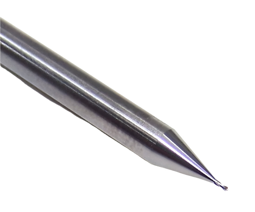 07018 Kyocera SGS .0150" Carbide 90° Spot Drill 2 Flute .0150" Diameter .045" Flute 1.50" Length .125" Shank