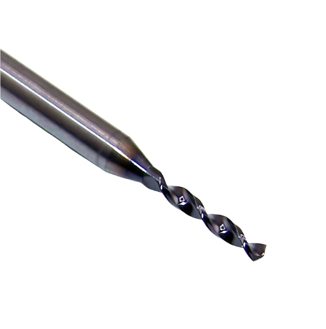 07173 Kyocera SGS 1/16" Carbide Drill 2 FLUTE AlTiN 0.0625" Diameter .400" Flute 1.50" Length .125" Shank 130° Point