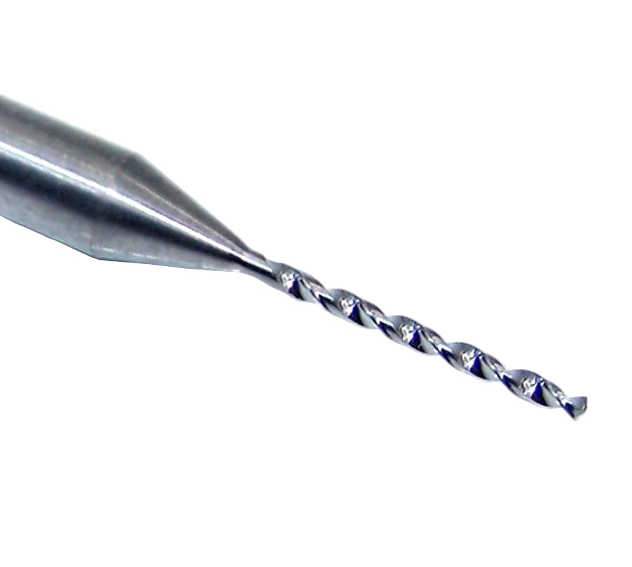 07307 Kyocera SGS 1/32" Carbide Drill 2 FLUTE 0.0312" Diameter .400" Flute 1.50" Length .125" Shank 130° Point