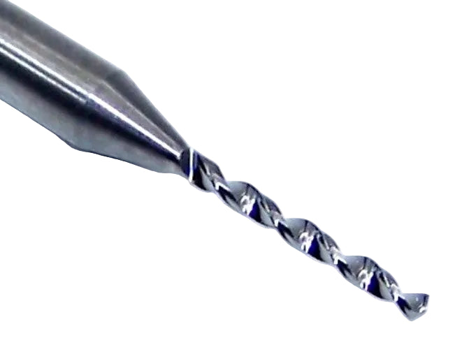 07324 Kyocera SGS #57 Carbide Drill 2 Flute 0.0430" Diameter .400" Flute 1.50" Length .125" Shank 130° Point