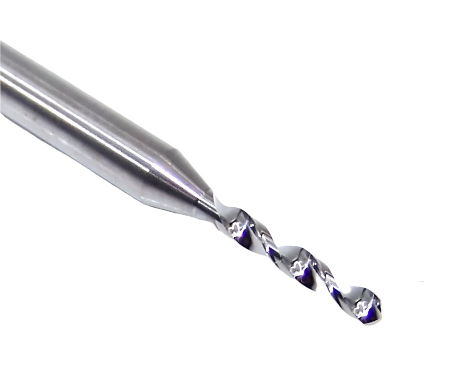 07341 Kyocera SGS 1/16" Carbide Drill 2 FLUTE 0.0625" Diameter .400" Flute 1.50" Length .125" Shank 130° Point