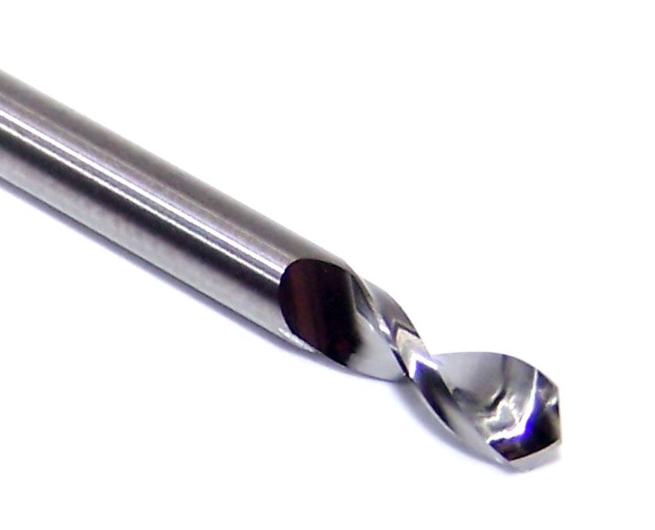 07399 Kyocera SGS 1/8" Carbide Drill 2 FLUTE 0.1250" Diameter .400" Flute 1.50" Length .125" Shank 130° Point