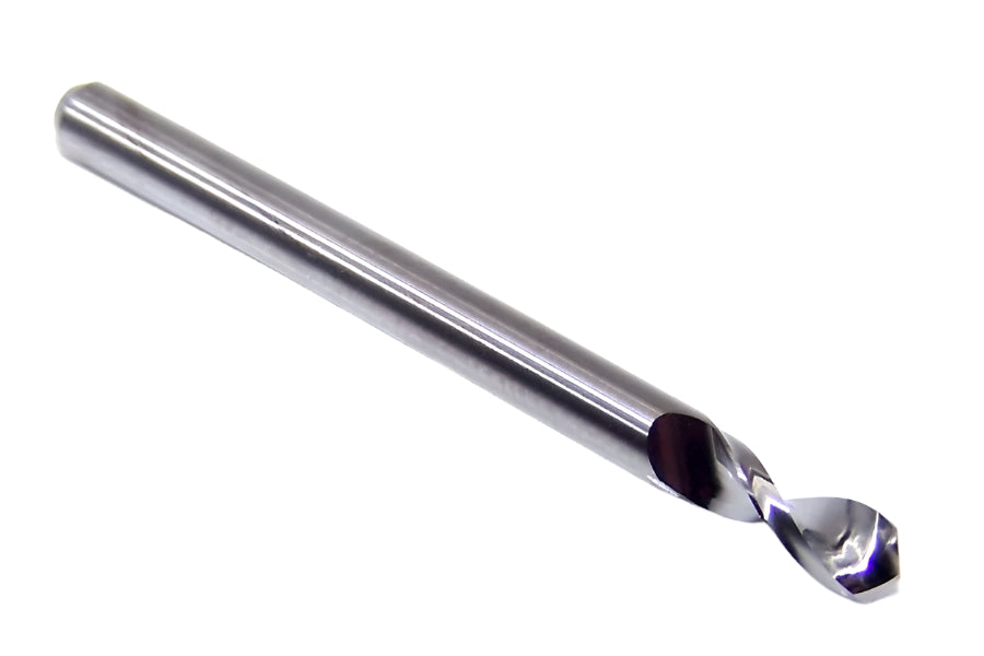 07399 Kyocera SGS 1/8" Carbide Drill 2 FLUTE 0.1250" Diameter .400" Flute 1.50" Length .125" Shank 130° Point