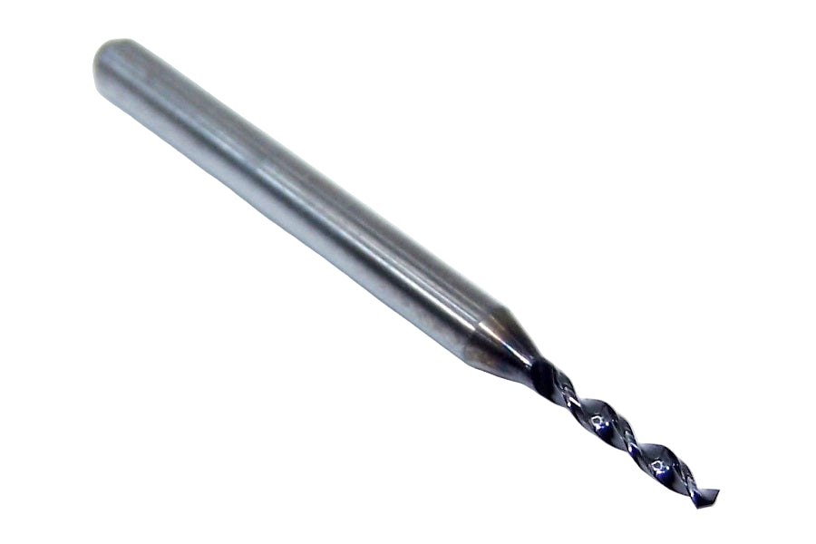 07537 SGS 1.47mm Carbide Drill 2 Flute 0.0579" Diameter .400" Flute 1.50" Length .118 Shank 130° Point AlTiN M226