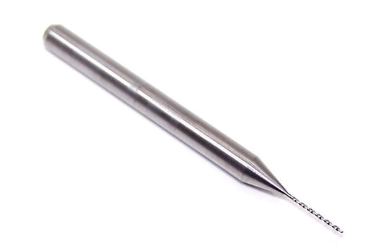 07761 SGS 0.42mm Carbide Drill 2 Flute 0.0165" Diameter .250" Flute 1.50" Length .118 Shank 130° Point M226