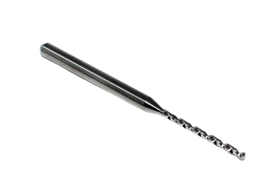 07867 SGS 1.35mm Carbide Drill 2 Flute Long Flute 0.0531" Diameter 0.748" Flute 2.00" Length .118 Shank 130° Point M226