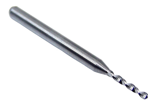 07876 SGS 1.43mm Carbide Drill 2 Flute 0.0563" Diameter .400" Flute 1.50" Length .118 Shank 130° Point M226