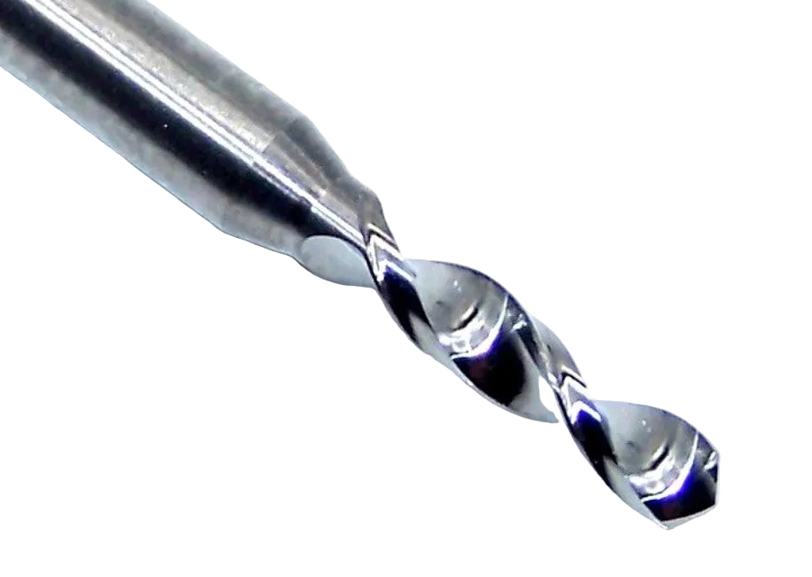 07961 SGS 2.14mm Carbide Drill 2 Flute Long Flute 0.0843" Diameter .400" Flute 1.50" Length .118 Shank 130° Point M226