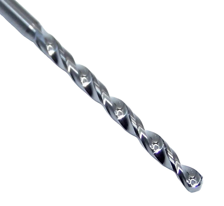 08035 SGS 2.75mm Carbide Drill 2 Flute Long Flute 0.1083" Diameter 1.322" Flute 2.36" Length .118 Shank 130° Point M226