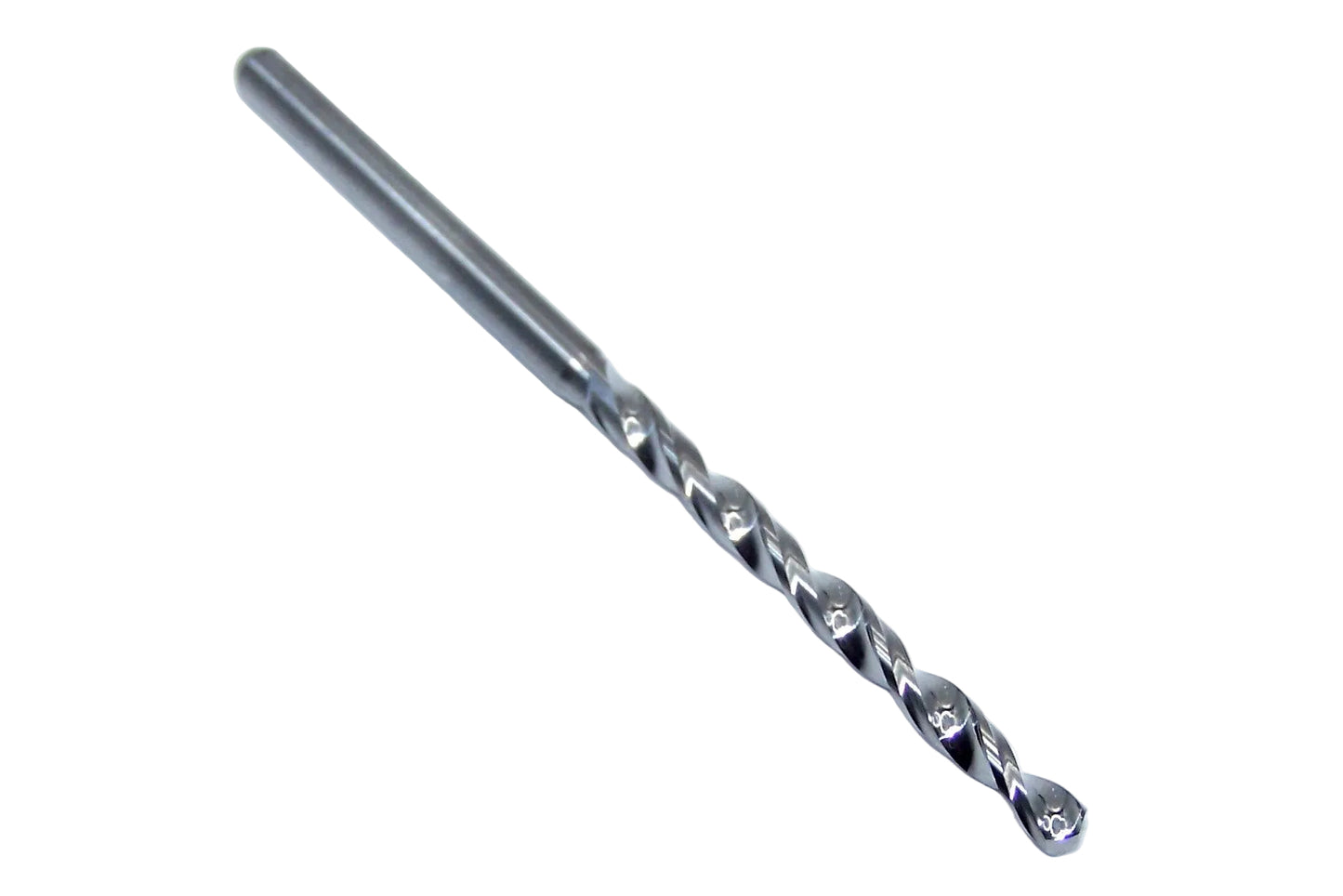 08035 SGS 2.75mm Carbide Drill 2 Flute Long Flute 0.1083" Diameter 1.322" Flute 2.36" Length .118 Shank 130° Point M226